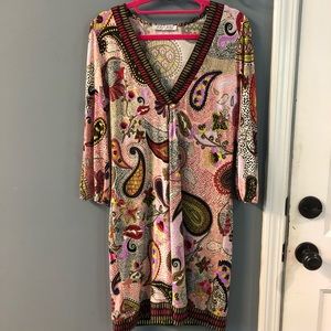 Joy Joy multi-colored dress/tunic, size S